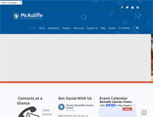 Tablet Screenshot of mcauliffecharter.org
